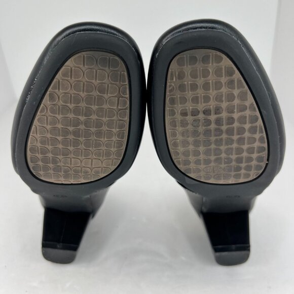 Hhtcal Womens CMJJL-683A Black Round Toe Low Block Heel Slip On Size 6.5 Pumps - Picture 8 of 9